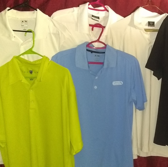 BUNDLE LG MENS DRY FIT GOLF SHIRTS - Picture 2 of 6